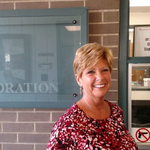 Front office manager Lisa Davis
